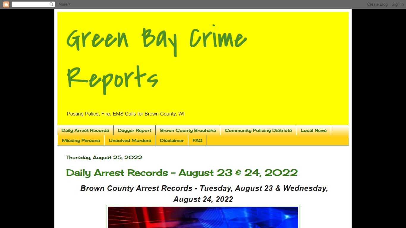 Green Bay Crime Reports