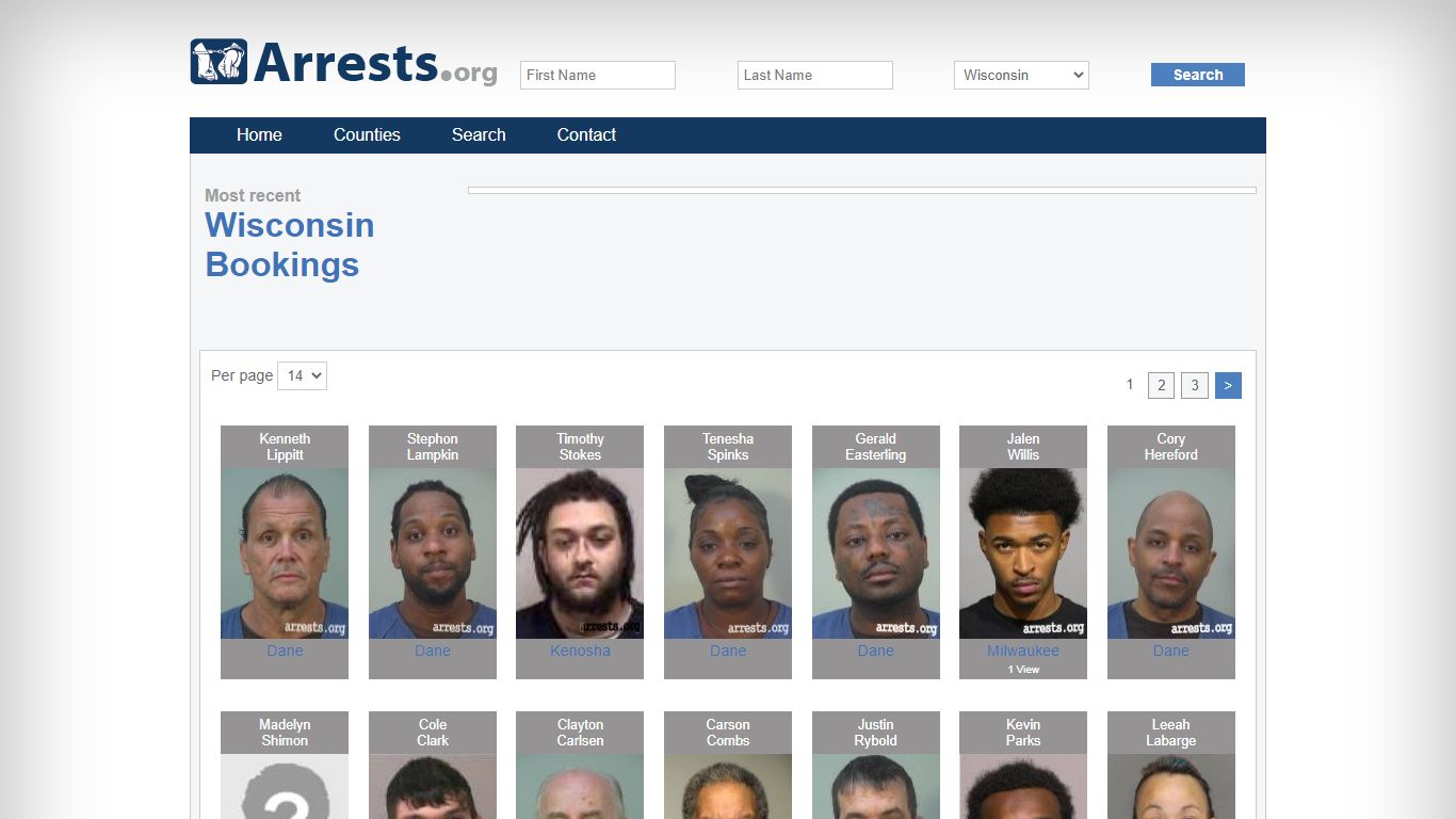 Wisconsin Arrests and Inmate Search